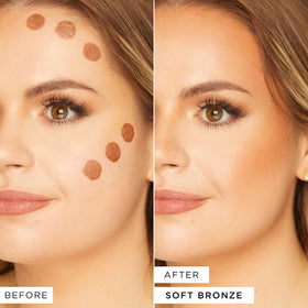 tarte cushion tip close-up for precise application and no-mess benefit
