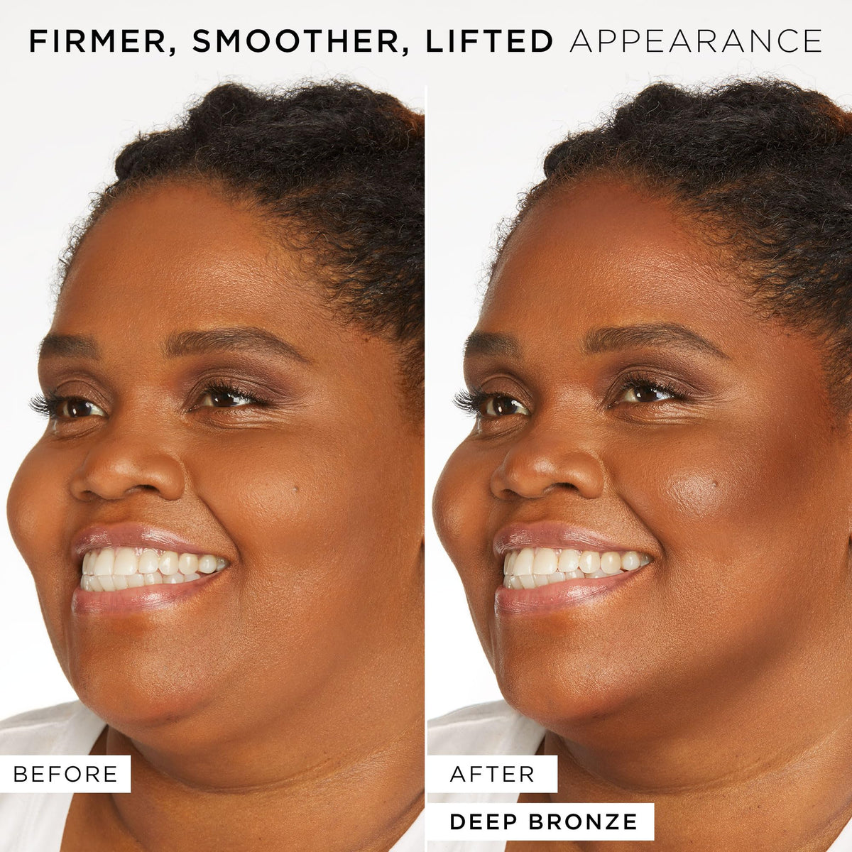 tarte applying contour on face with cushion tip for targeted sculpting