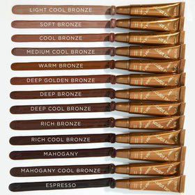 tarte swatch stroke of soft bronze shade showing blendable payoff
