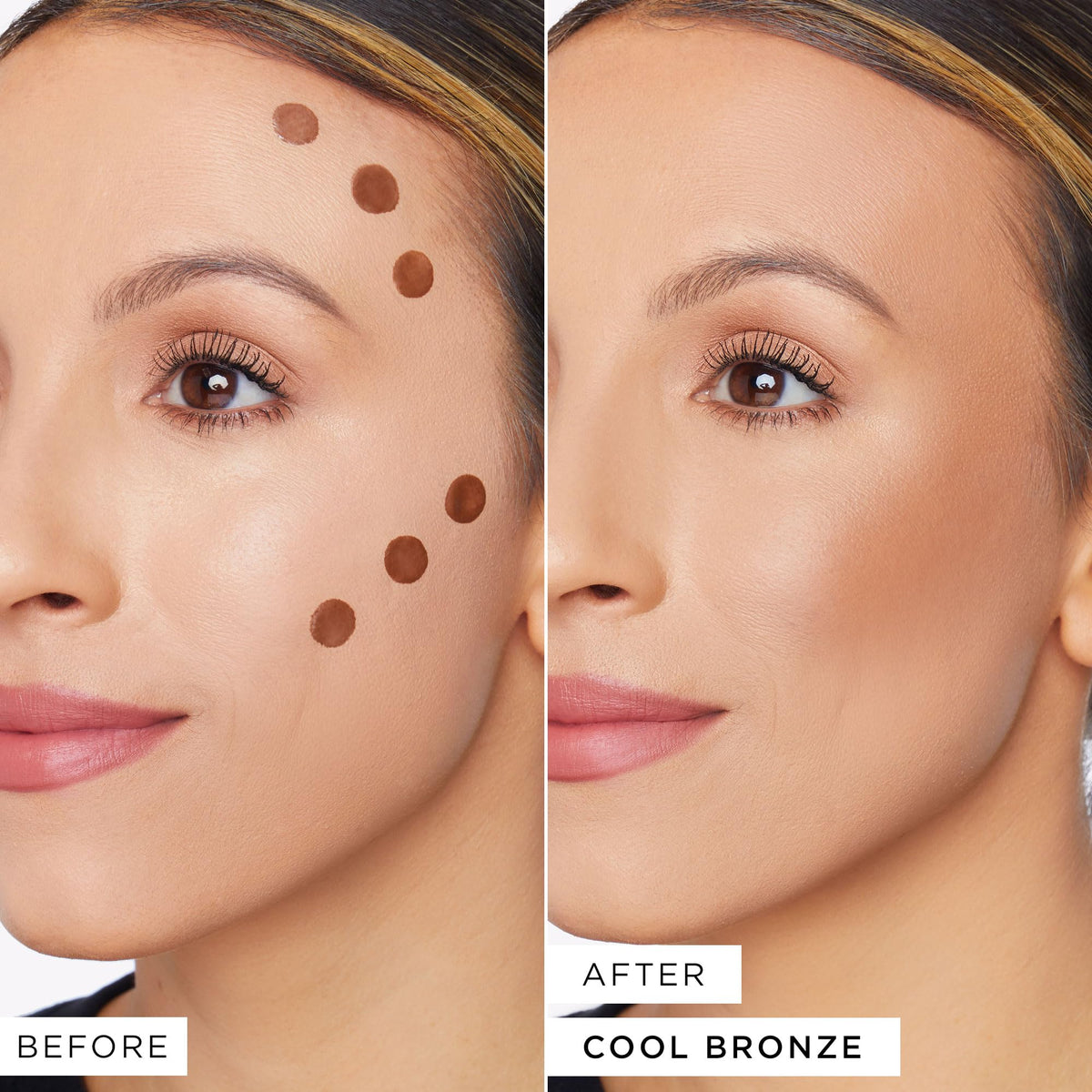 tarte cushion tip close-up showing soft applicator for precise, no-mess contouring benefit