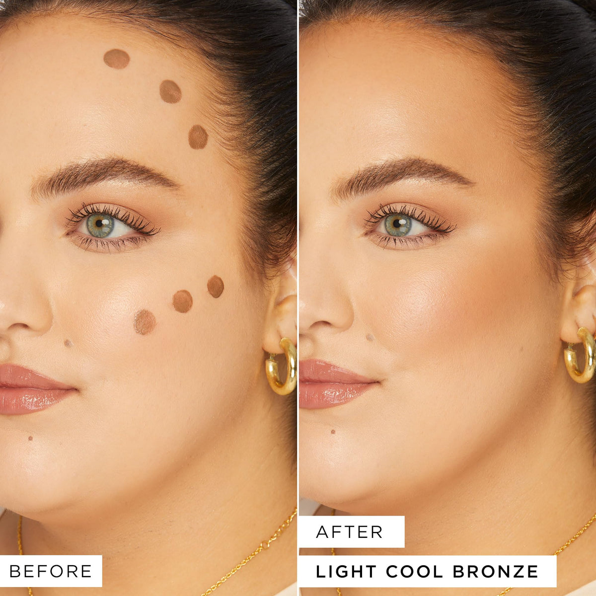 tarte cushion tip close-up for precise, no-mess contour application benefit
