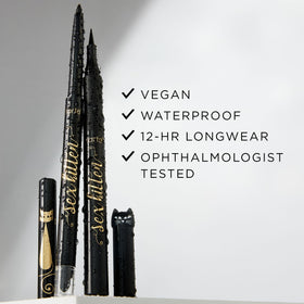 tarte sex kitten size scale next to coin showing full-size portability and value