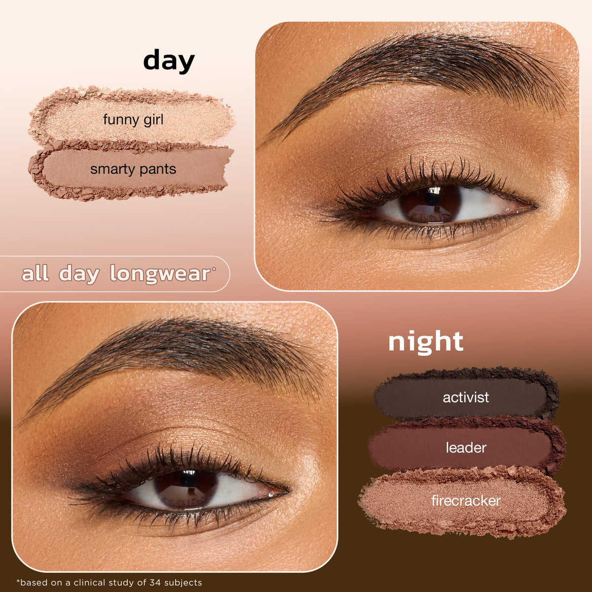 tarte row configuration detail highlighting three coordinated rows for easy looks