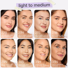 tarte Shape Tape swatches on arm showing coverage and color match