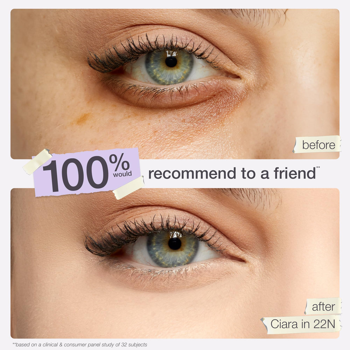 tarte creamy concealer texture swatches on skin showing blendable coverage and finish