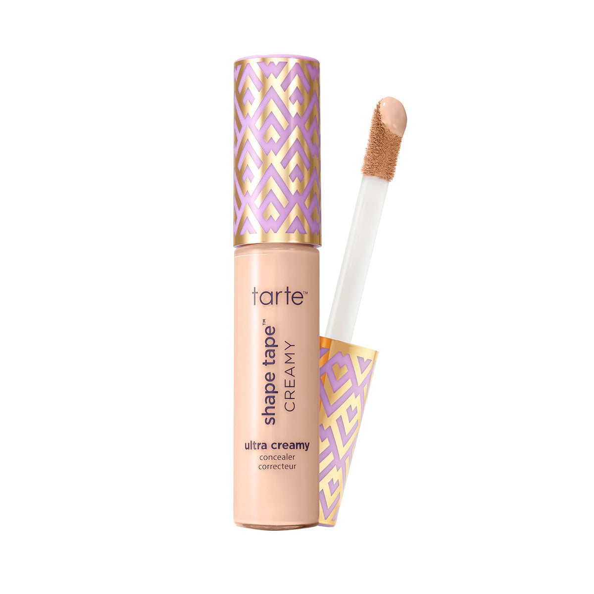 tarte Shape Tape front packaging showing product and shade 20B benefits hydration