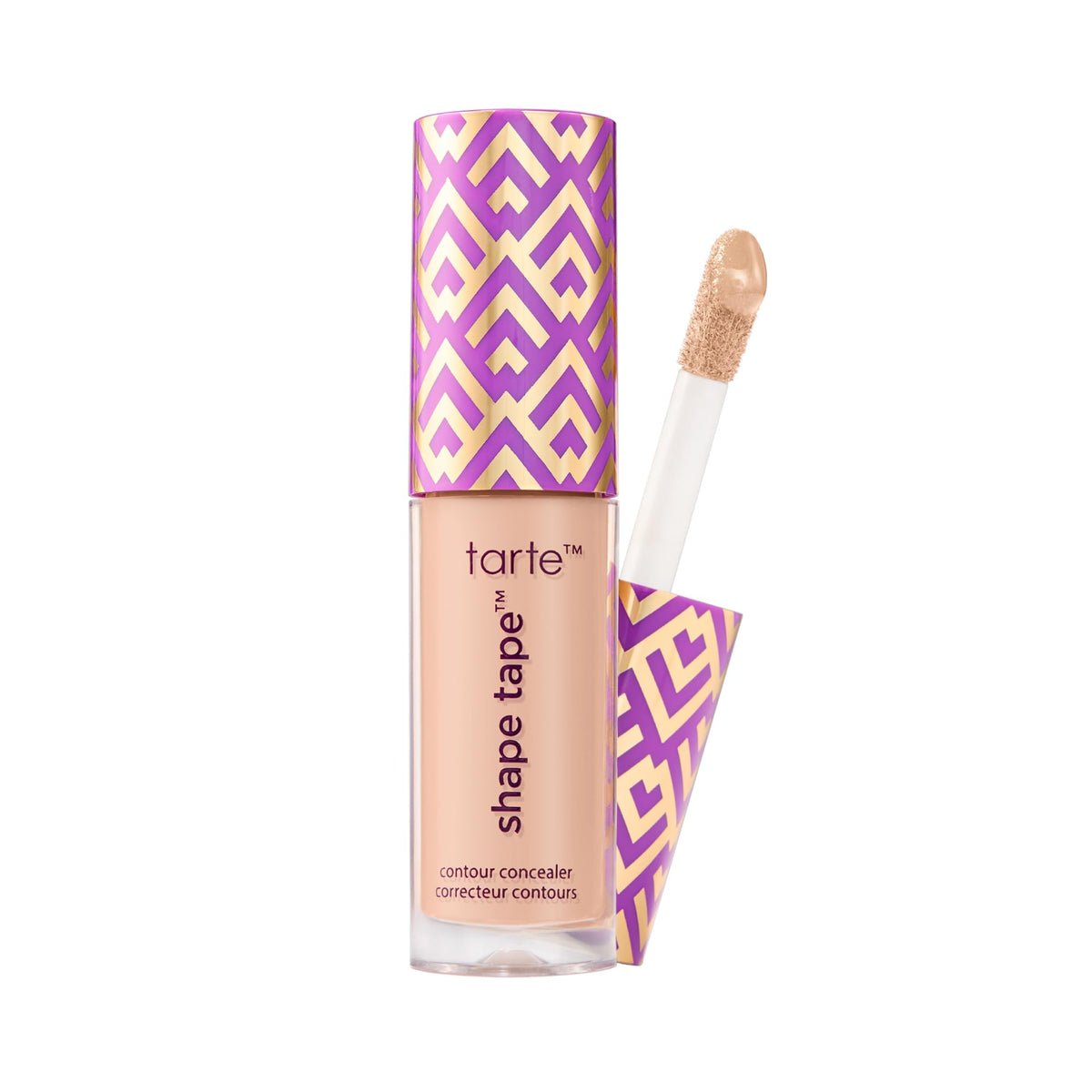 tarte Shape Tape front view showing compact travel tube and shade, convenient coverage