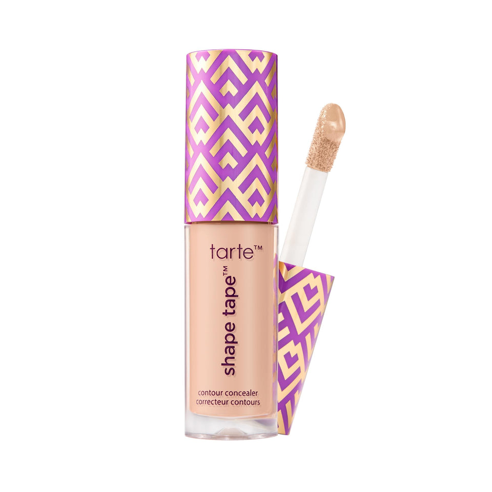 tarte Shape Tape front view showing compact travel tube and shade, convenient coverage
