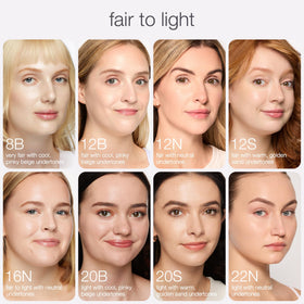 tarte before and after under-eye comparison showing brightening effect