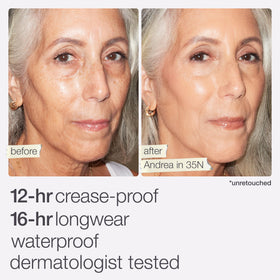 tarte Shape Tape shade 16N swatch on arm showing accurate fair-light neutral match