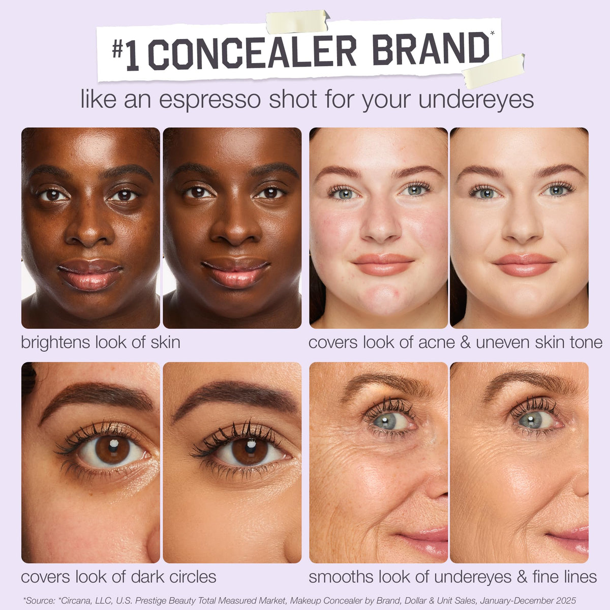 tarte undereye application demo depicting smooth blend and reduced fine lines