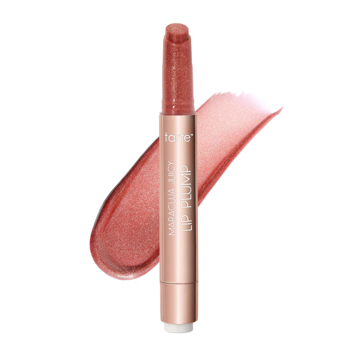 tarte gloss front packaging showing rosy mauve shade and glossy finish benefit