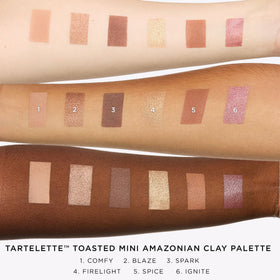 tarte metallic shade swipe demonstrating reflective payoff and smoothness