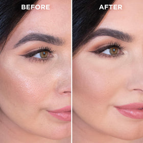 tarte timeless close-up texture of primer highlighting smooth, weightless finish