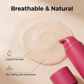 Tasunte application on hand demonstrating color change and immediate skin match benefit