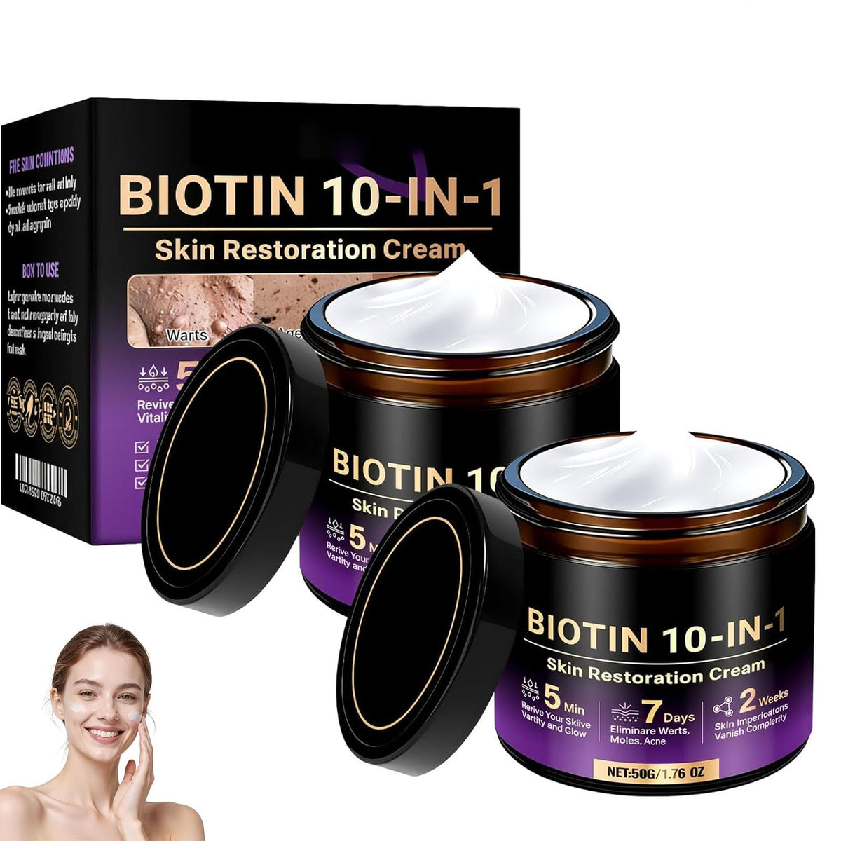 Tasunte front packaging showing both 2pcs jars and clear benefits