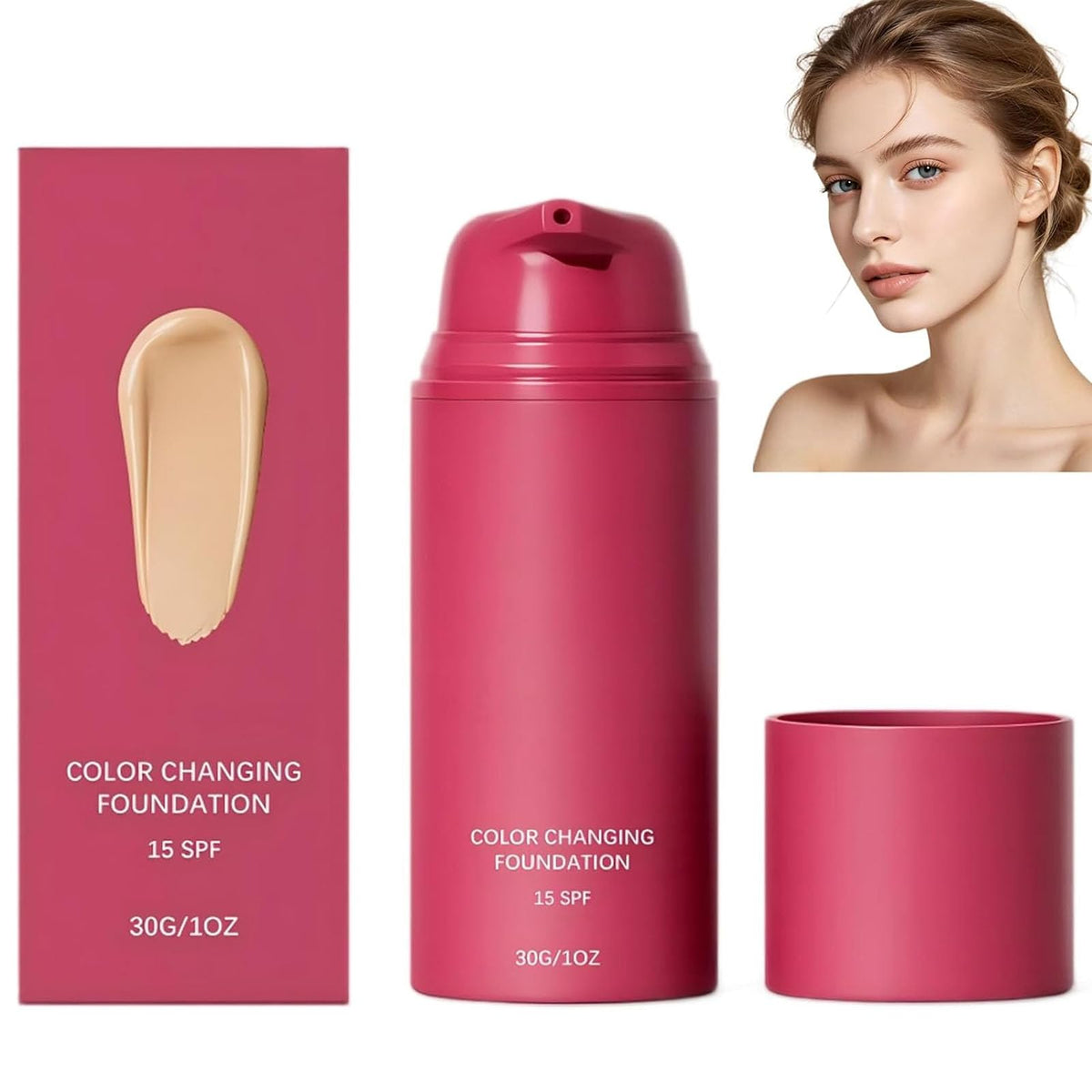 Tasunte front packaging showing bottle and label for easy recognition and shade adaptability