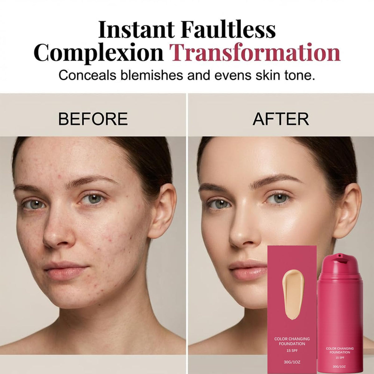 Tasunte texture close-up illustrating creamy lightweight formula and smooth blendability