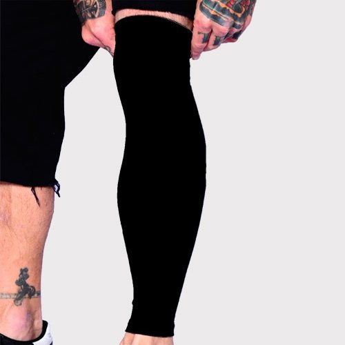 Tat2X Ink Armor full leg sleeve front view, discreet coverage benefit