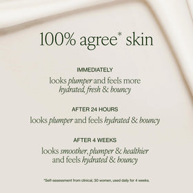 Tata Harper applying moisturizer on hand for instant plumping effect