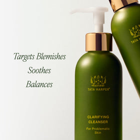 Tata Harper close-up gel texture highlighting gentle foaming action