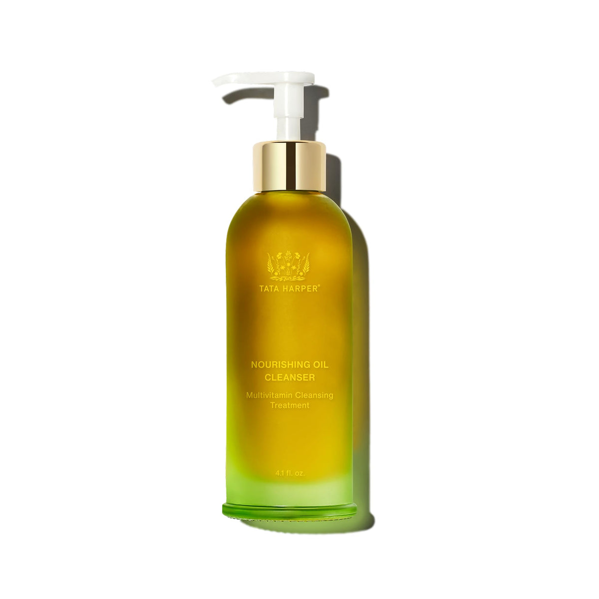 Tata Harper front packaging showing nourishing oil cleanser and benefits