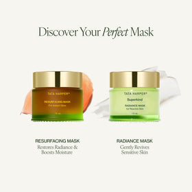 Tata Harper product staged in bathroom for easy spa-like routine