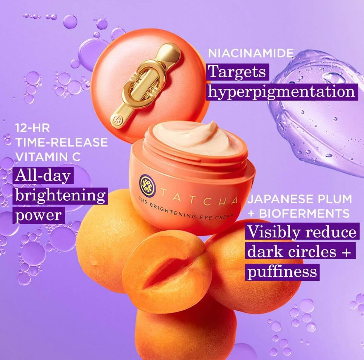 TATCHA cream applied on hand showing smooth absorbency and non-greasy finish