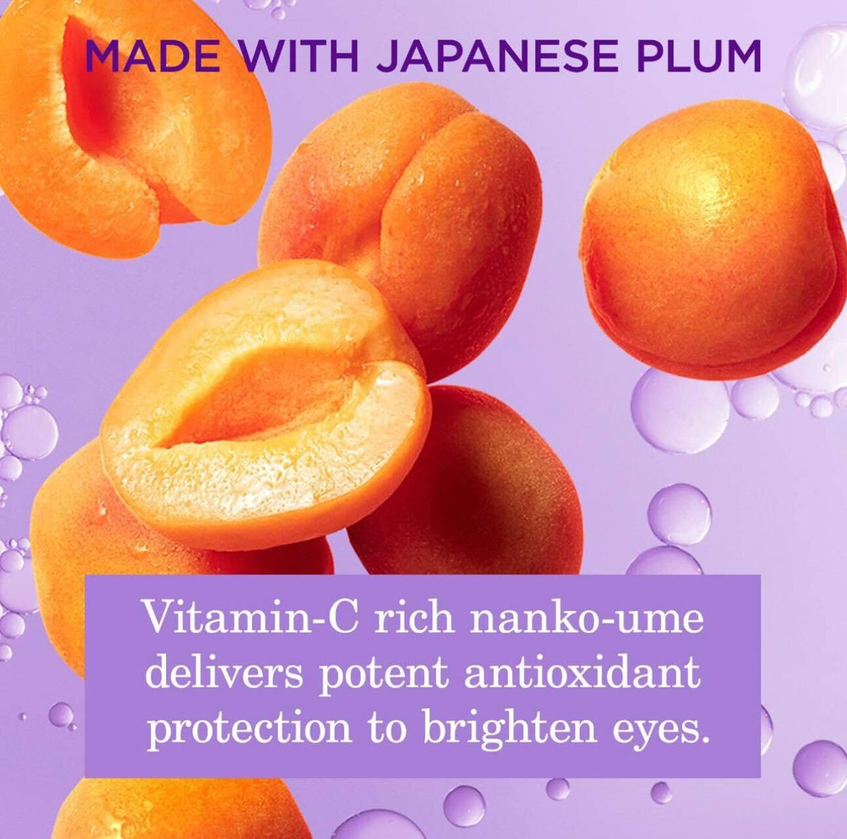 TATCHA before and after image illustrating reduced puffiness and brighter under-eyes