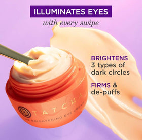 TATCHA open jar texture demonstrating creamy lightweight feel and spreadability