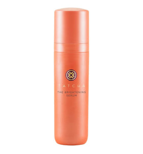 TATCHA bottle front packaging showing brightening serum and clear labeling for radiance