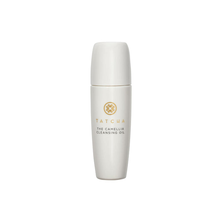 TATCHA front packaging travel-sized bottle shows compact convenience