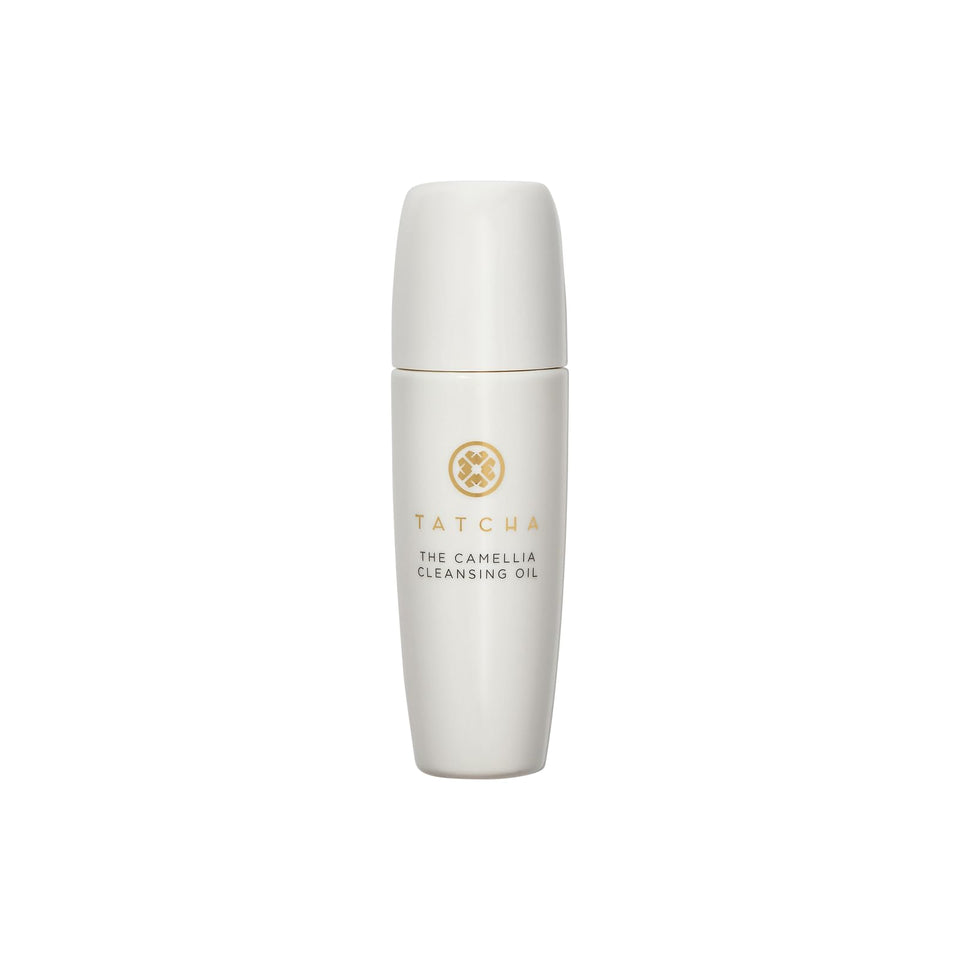 TATCHA front packaging travel-sized bottle shows compact convenience