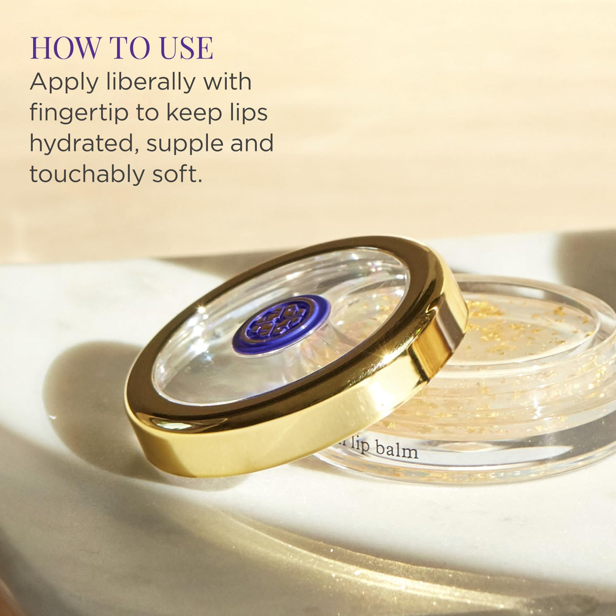 TATCHA jar held in hand to show 6 g scale and easy portability
