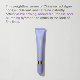 TATCHA ceramic applicator close-up showing cooling tip for de-puffing benefit