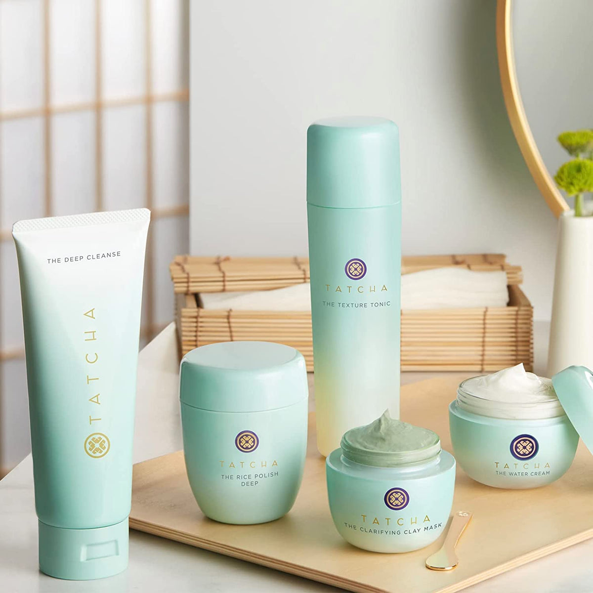 Tatcha deep cleanse application on hand demonstrating easy spread and gentle cleansing