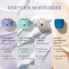 TATCHA jar on a vanity in a lifestyle setting promoting a nourishing skincare ritual