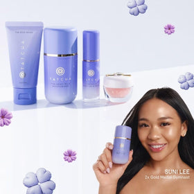 TATCHA Dewy Milk Moisturizer close-up highlighting lightweight texture and glow