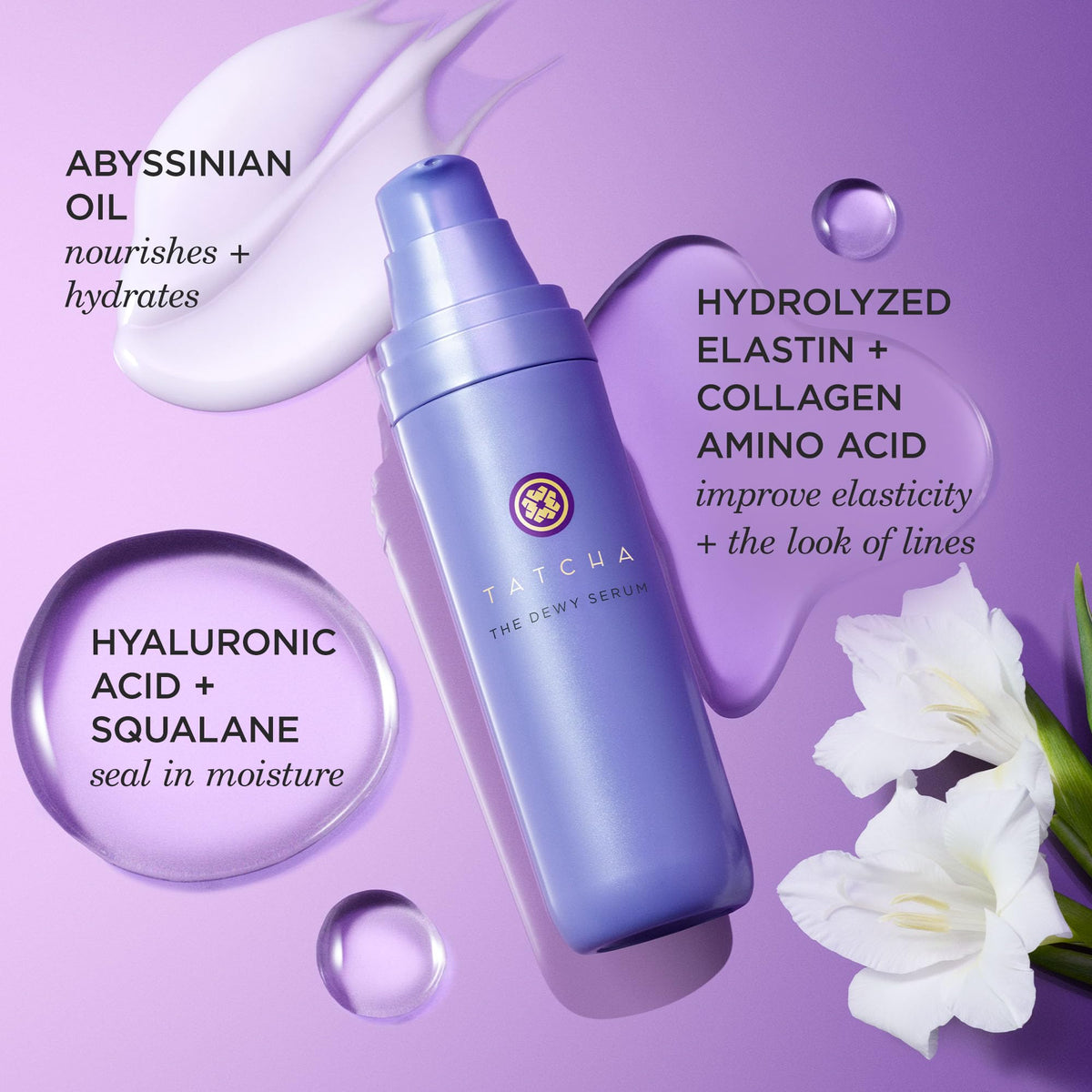 TATCHA fermented superfoods ingredients arranged to show natural origin
