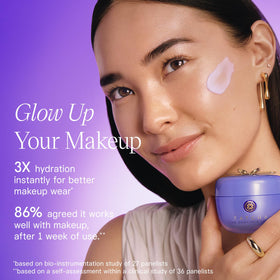 TATCHA jar in hand illustrating 50 ml scale and travel-friendly size