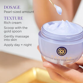 TATCHA jar held in hand showing jumbo size and value benefit
