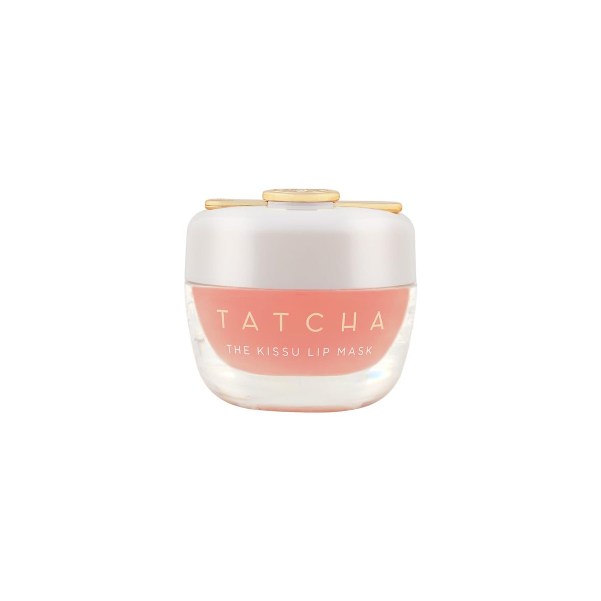 TATCHA jar front view showing compact design and branding benefit: elegant presentation