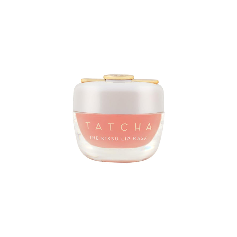 TATCHA jar front view showing compact design and branding benefit: elegant presentation
