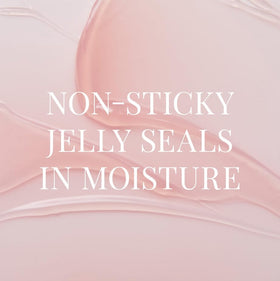 TATCHA open jar close-up of jelly texture displaying smooth, non-sticky hydration