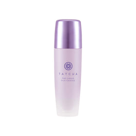 TATCHA front packaging showing bottle and branding with elegant protection benefit