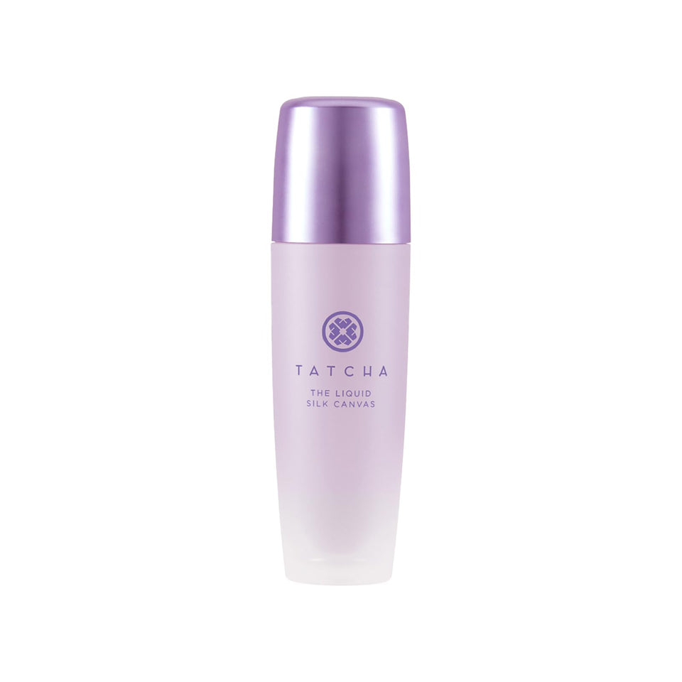 TATCHA front packaging showing bottle and branding with elegant protection benefit