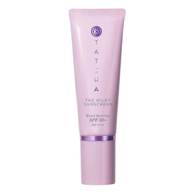 TATCHA Milky Sunscreen front packaging showing SPF 50 protection benefit