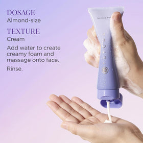 TATCHA tube staged on bathroom counter showing luxury routine and travel readiness