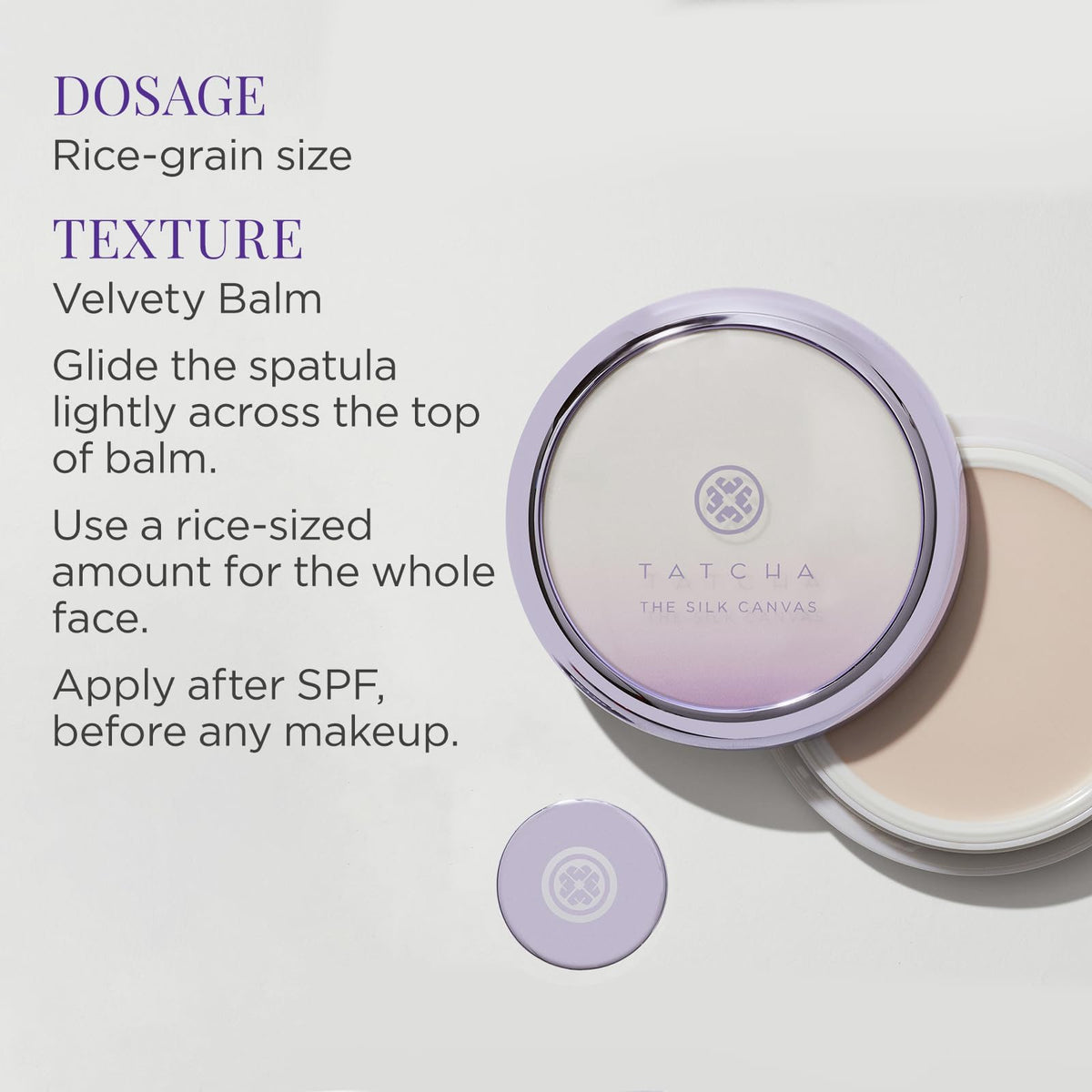 TATCHA side-by-side before and after makeup demonstrating pore-blurring benefit