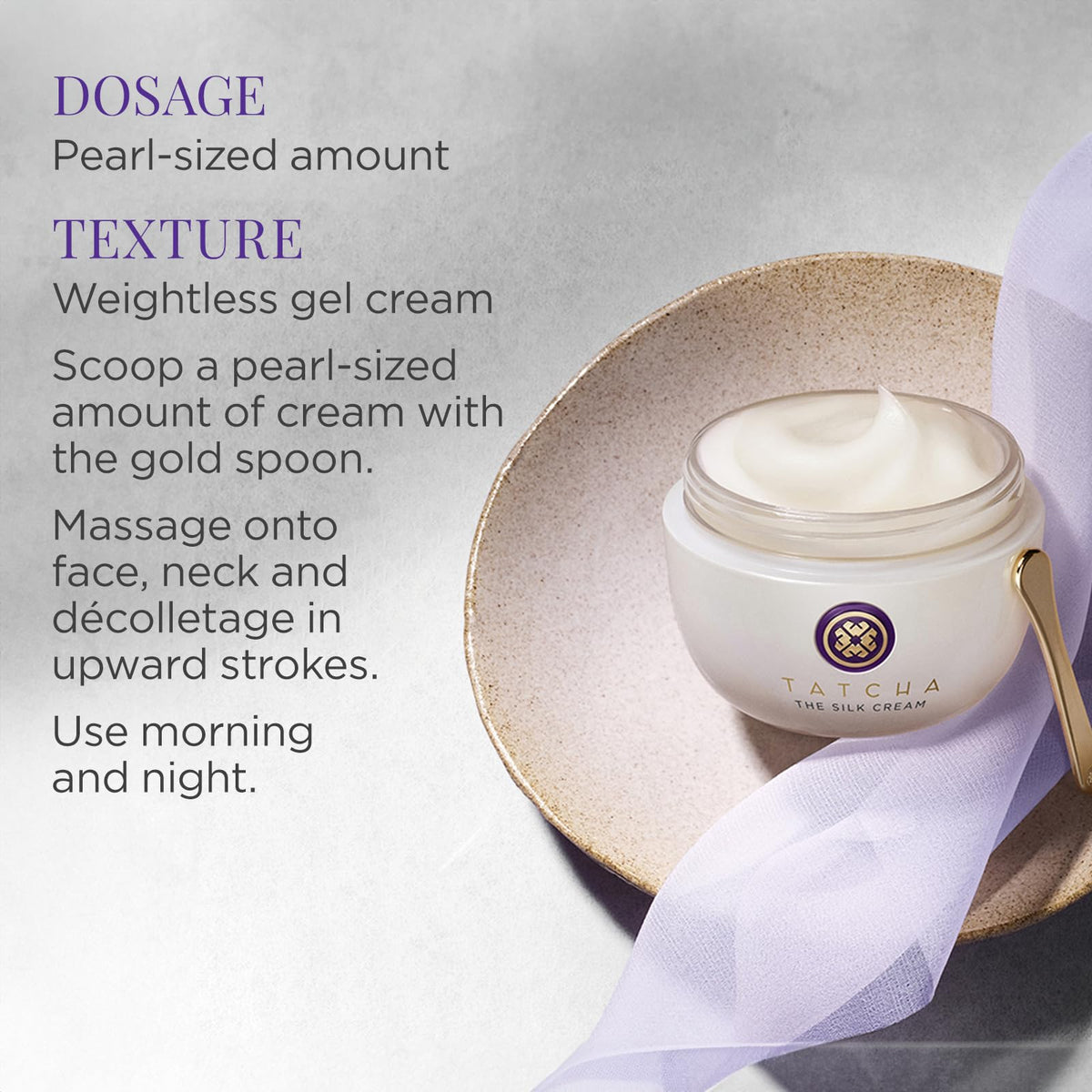 TATCHA label close-up showing ingredient highlights and product trust